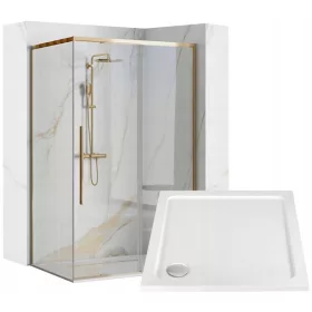 Rea Solar Gold tuš kabina 90 x 90 cm
