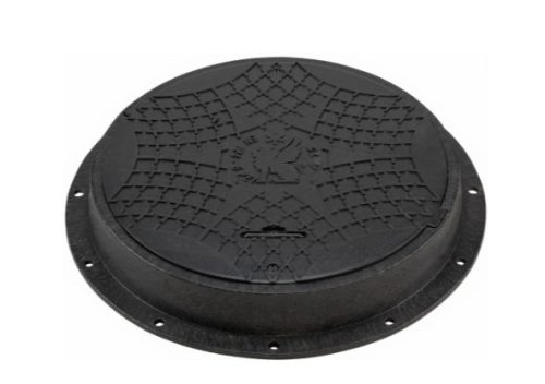 Poklopac za šaht za septičku jamu Ø60/80 A15, zaključavajući, crni BabylonPlast