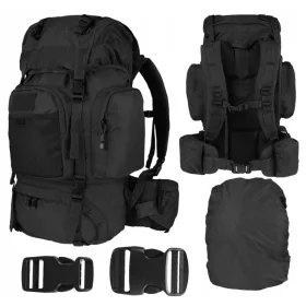   Prostrani i otporni ruksak Mil-Tec Commando od 55 litara - Crni