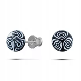 Srebrne naušnice od venecijanskog murano stakla