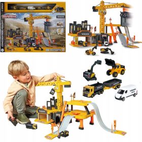 Volvo Gradilište Majorette Zestaw + 5 Vozila