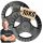 Set utega za vježbanje u teretani Kawmet Tri-Grip 2x10kg 28,5mm