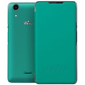 Kvalitetna preklopna torbica za Wiko Rainbow Lite, tirkizna