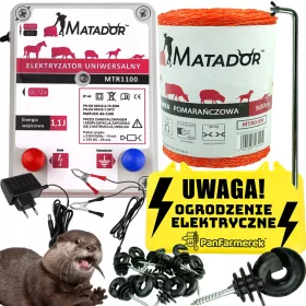   Električni pastir za vidre Matador MTR1100 1,1J s kompletnim setom