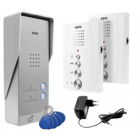   Dvoobiteljski portafon Eura ADP-62A3 sa hands-free čitačem i RFID privjescima