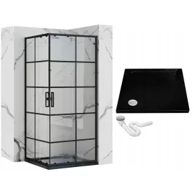Rea Concept tuš kabina s kliznim vratima 90 x 90 cm