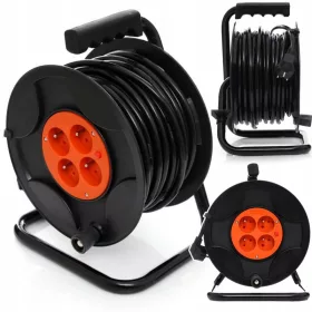  Produžni kabel Kraft&Dele 50 m, 4 utičnice, crni