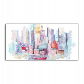 Foto-slika Akvarel New York 100x50
