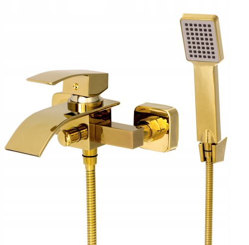 Zidna baterija za kadu i tuš Granitan ELVA BATHTUB GOLD, zlatna