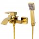 Zidna baterija za kadu i tuš Granitan ELVA BATHTUB GOLD, zlatna