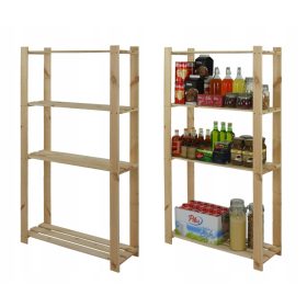   Wamar drvena skladišna polica visoka 150 cm, širine 80 cm i dubine 28 cm