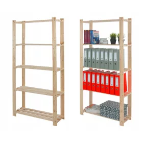 Regal za igračke od drveta 170X80X28 5 polica