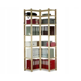   Wamar drvena skladišna polica 220 x 80 x 38 cm max 40 kg po polici