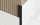 Listva za završne radove u uglovima tipa "P" crna mat 10,5x2700mm