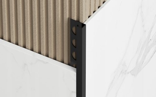 Listva za završne radove u uglovima tipa "P" crna mat 10,5x2700mm
