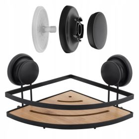 Kutna kupaonska polica, viseća vakuumska košara