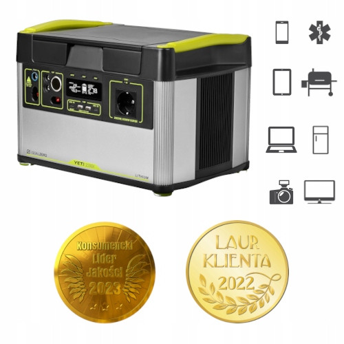Goal Zero Yeti 1500X | Prijenosna elektrana za neprekidno napajanje 1516Wh 2000W