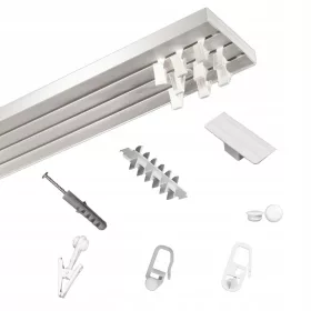 Karnišna, 3-tračna STROPNA ŠINA, 460 cm