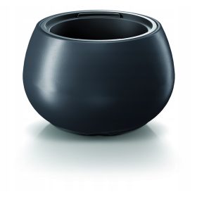    Prosperplast saksija 37 cm x 37 x 23 cm promjer 37 cm plastične nijanse sive i srebrne