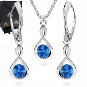 Infinity Luksuzni Srebrni Set Nakita Vjenčani Set