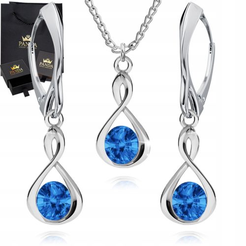 Infinity Luksuzni Srebrni Set Nakita Vjenčani Set