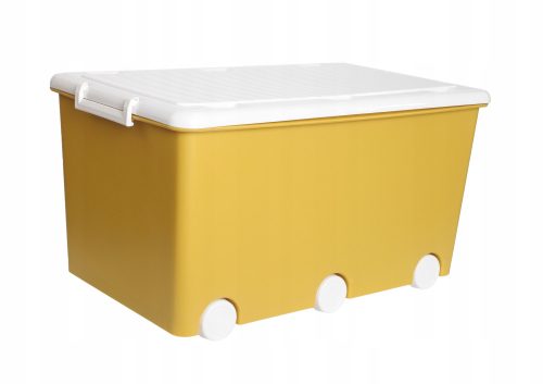 Tega Baby Kutija za igračke na kotačima 57x36x29 cm - žuta