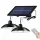 SET 2x LUSTERI VISEĆI SOLARNA LED LAMPA NA DALJINSKI