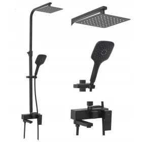 Rea Fort Black Matt izloženi tuš set