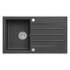 Zlewozmywak Granitowy MODERNO Annie 100 Moonlight Grey Metallic