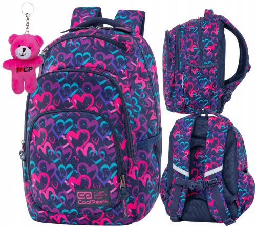 CoolPack školski ruksak s više odjeljaka Shades of purple, Shades of blue, Shades of pink 20 l