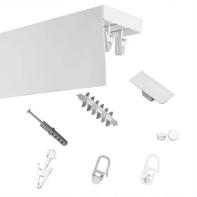 II-tračna stropna letvica s POKLOPOM 9 DIMENZIJA 450 cm