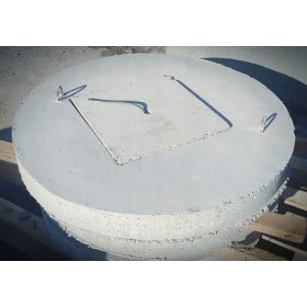 Betonski poklopac s otvorom za pumpu, promjera 105 cm