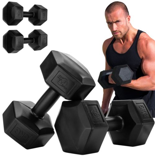  Be4Sport fiksne bitumenske bučice 2x 5 kg