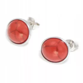 Srebrne naušnice s koraljima, 925 pr.