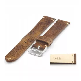 TEKLA Vintage 22 mm Kožni Remen za Sat s Bocnim Przesicem
