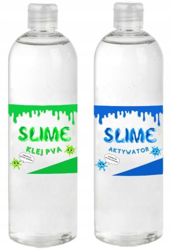 Ljepilo za slime + aktivator za izradu sluzi 2x1 litra 2L