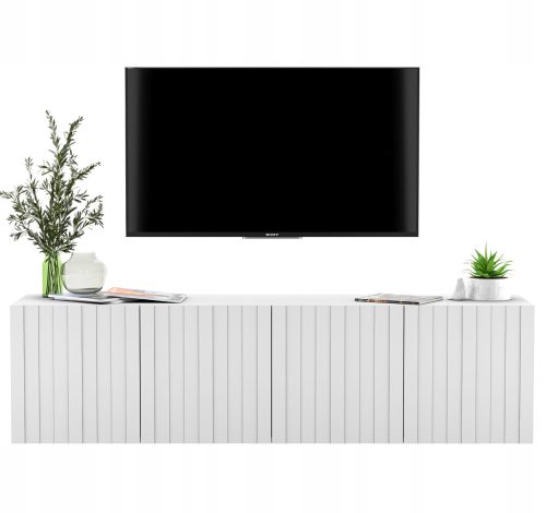 Glamour viseća TV komoda, bijela, 150 cm