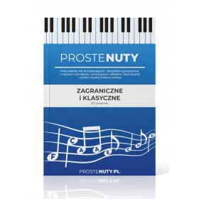   Proste note za klavir, klavijaturu, stranu i klasičnu glazbu - knjiga formata A4