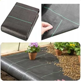   Agrotekstil - Malčiranje agrotekstila (protiv korova) Agropokrivač crni 270 x 1000 cm 90 g/m²