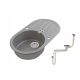 Granitni sudoper Moderno Martha 30 u nijansi Moonlight Grey, sifon uključen