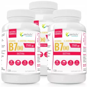   Witamina B7 Biotyna 2500µg s L-leucinom i Prebiotikom - Suplement za Zdravlje