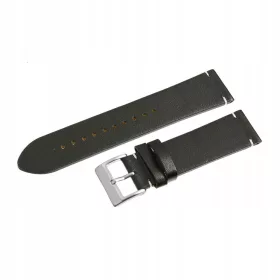 Remen za sat 24MM CRNI Vintage Koža Retro