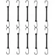 Set elastik traka s metalnim kukama za pričvršćivanje 120cm, 10 komada