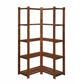   Drvena kutna polica Wamar 170 x 80 x 38 cm - do 40 kg po polici