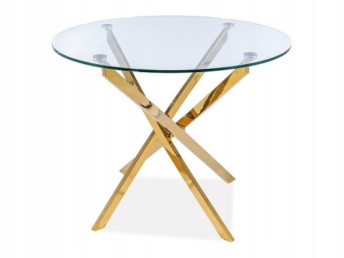  Signal GLAMOUR okrugli stol 90 x 90 x 75cm zlatni