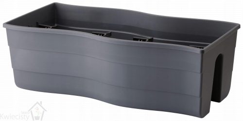  Form-Plastični lonac za cvijeće 58,5 cm x 29 x 20 cm crna plastika