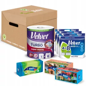 Ekološki set Velvet ecoBOX s praktičnim pudeškom