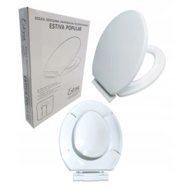 WC daska Estiva POPULAR, bijeli polipropilen