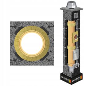 Keramički dimnjak, dimnjački sustav 200, 8m