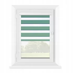   Dnevno-noćna roleta s kasetom 98 cm x 150 cm u tirkiznoj boji